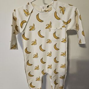 Monica + Andy banana Romper (9-12 months)